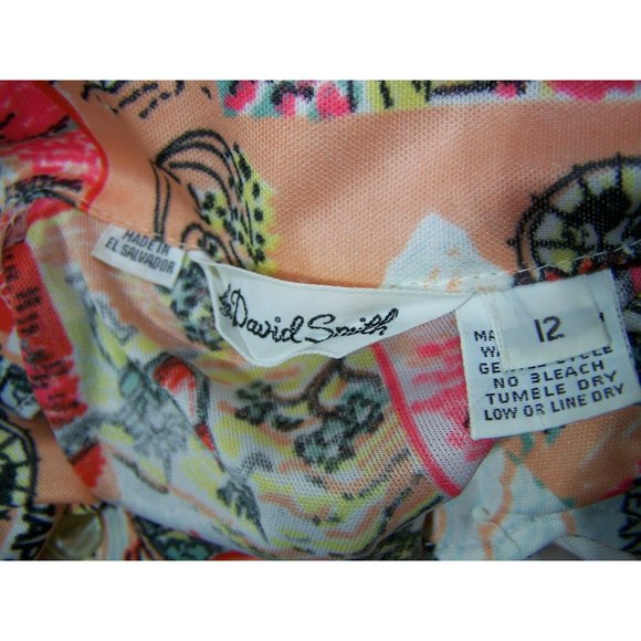 Vintage Top Twinset David Smith Country Geography 12 Blouse - Picture 7 of 7